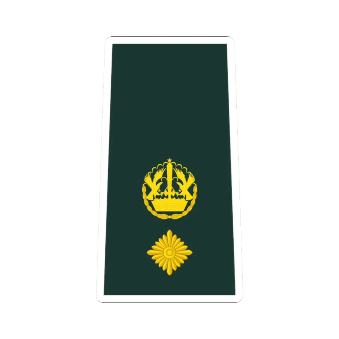 11 Ghana Army LTC (Ghana) (Military Rank) STICKER Vinyl Kiss-Cut Decal 2 Inch White - The Sticker Space