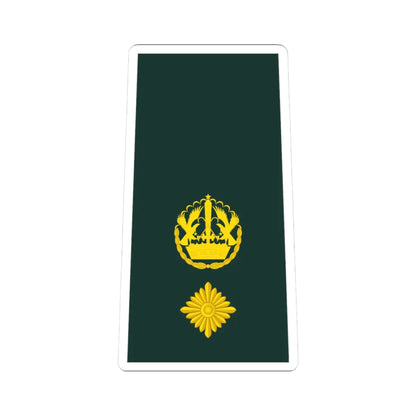 11 Ghana Army LTC (Ghana) (Military Rank) STICKER Vinyl Kiss-Cut Decal 3 Inch White - The Sticker Space