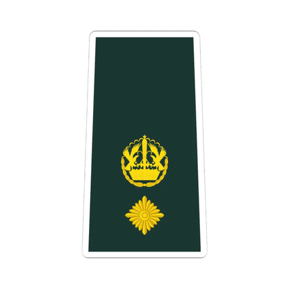 11 Ghana Army LTC (Ghana) (Military Rank) STICKER Vinyl Kiss-Cut Decal 6 Inch White - The Sticker Space
