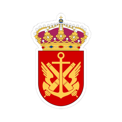 11. helikopterdivisionen vapen (Sweden) (Coat of Arms) STICKER Vinyl Kiss-Cut Decal 4 Inch White - The Sticker Space