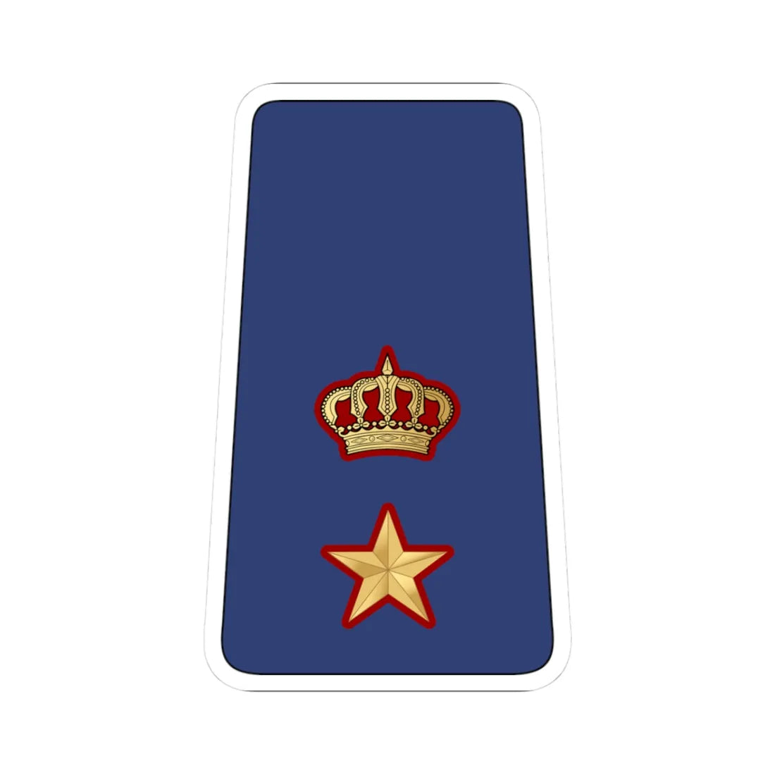 11. KAF LTC (Kuwait) (Military Rank) STICKER Vinyl Kiss-Cut Decal 3 Inch White - The Sticker Space