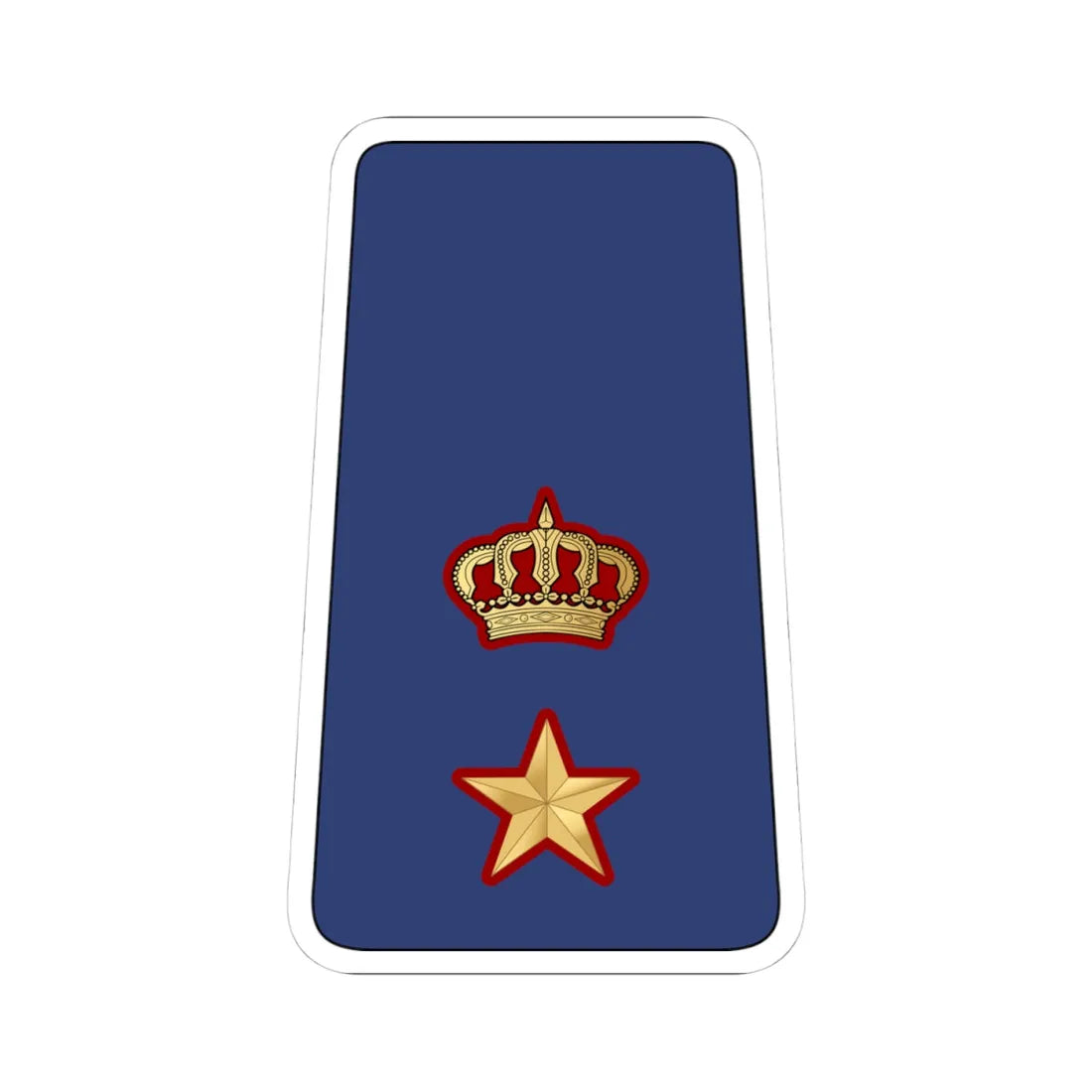 11. KAF LTC (Kuwait) (Military Rank) STICKER Vinyl Kiss-Cut Decal 4 Inch White - The Sticker Space