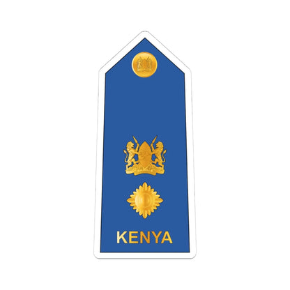 11. Kenyan Air Force LTCOL (Kenya) (Military Rank) STICKER Vinyl Kiss-Cut Decal 4 Inch White - The Sticker Space