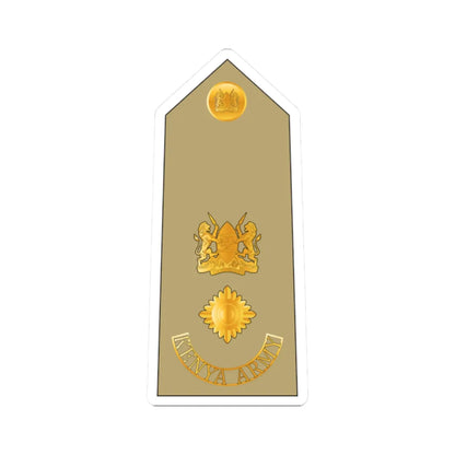 11. Kenyan Army LTCOL (Kenya) (Military Rank) STICKER Vinyl Kiss-Cut Decal 2 Inch White - The Sticker Space