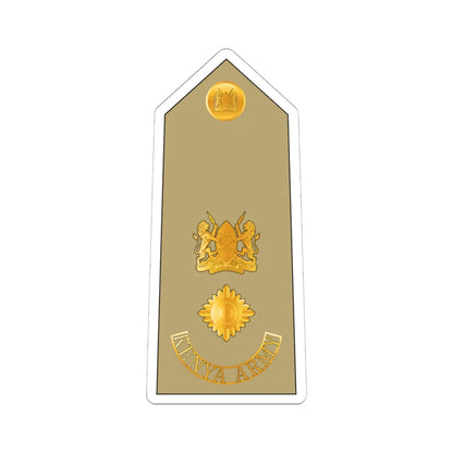 11. Kenyan Army LTCOL (Kenya) (Military Rank) STICKER Vinyl Kiss-Cut Decal 6 Inch White - The Sticker Space