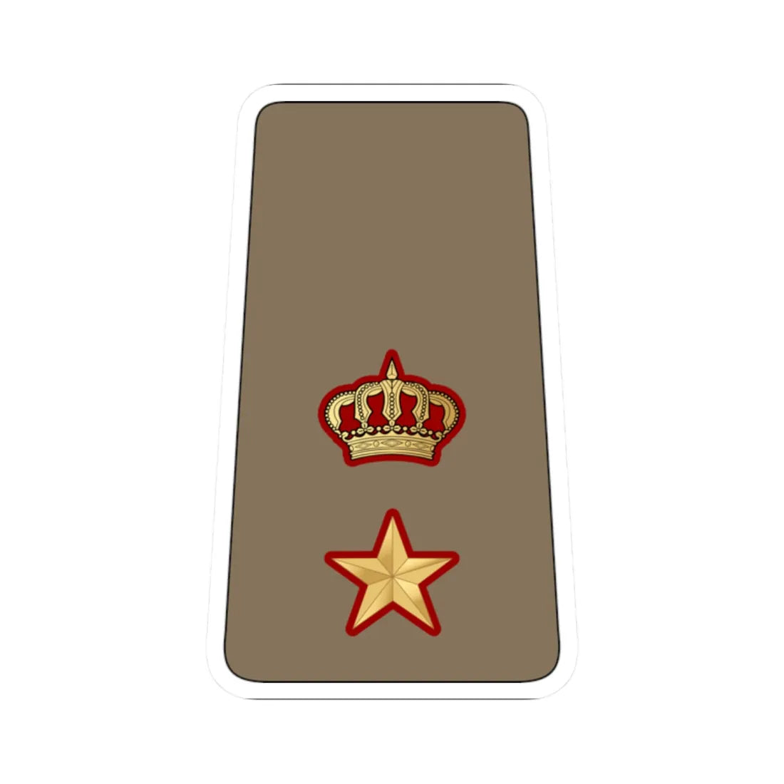 11. KLF LTC (Kuwait) (Military Rank) STICKER Vinyl Kiss-Cut Decal 2 Inch White - The Sticker Space