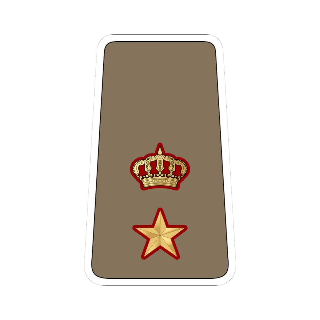 11. KLF LTC (Kuwait) (Military Rank) STICKER Vinyl Kiss-Cut Decal 3 Inch White - The Sticker Space