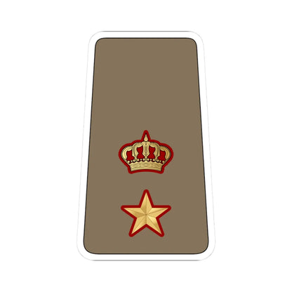 11. KLF LTC (Kuwait) (Military Rank) STICKER Vinyl Kiss-Cut Decal 3 Inch White - The Sticker Space