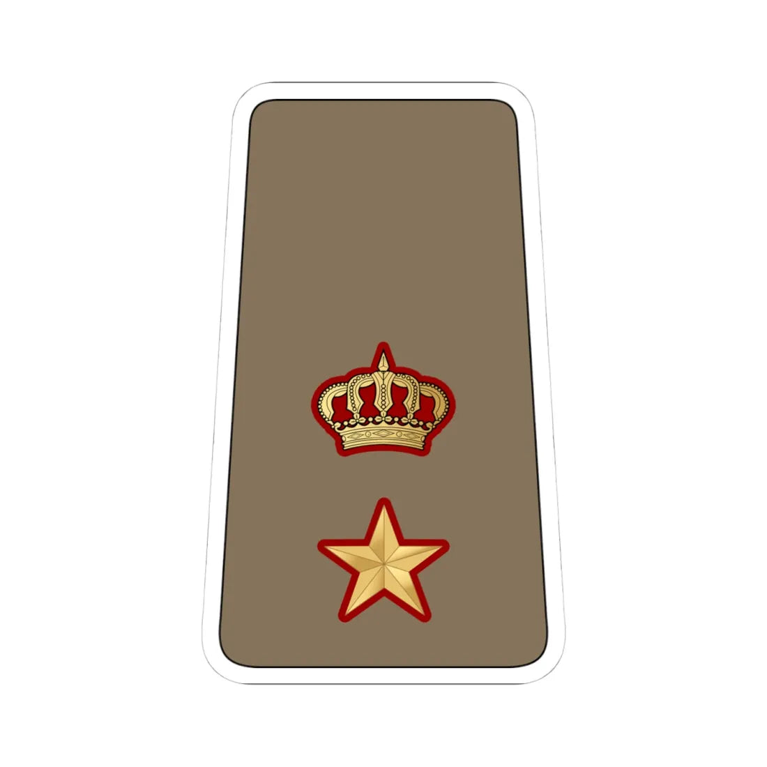 11. KLF LTC (Kuwait) (Military Rank) STICKER Vinyl Kiss-Cut Decal 4 Inch White - The Sticker Space