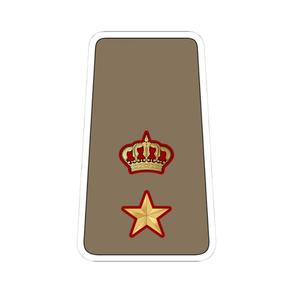 11. KLF LTC (Kuwait) (Military Rank) STICKER Vinyl Kiss-Cut Decal 4 Inch White - The Sticker Space