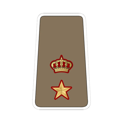 11. KLF LTC (Kuwait) (Military Rank) STICKER Vinyl Kiss-Cut Decal 6 Inch White - The Sticker Space