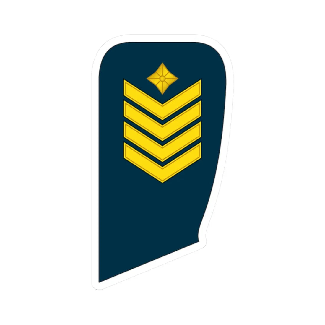 11 Lithuania Air Force MSG (Lithuania) (Military Rank) STICKER Vinyl Kiss-Cut Decal 2 Inch White - The Sticker Space