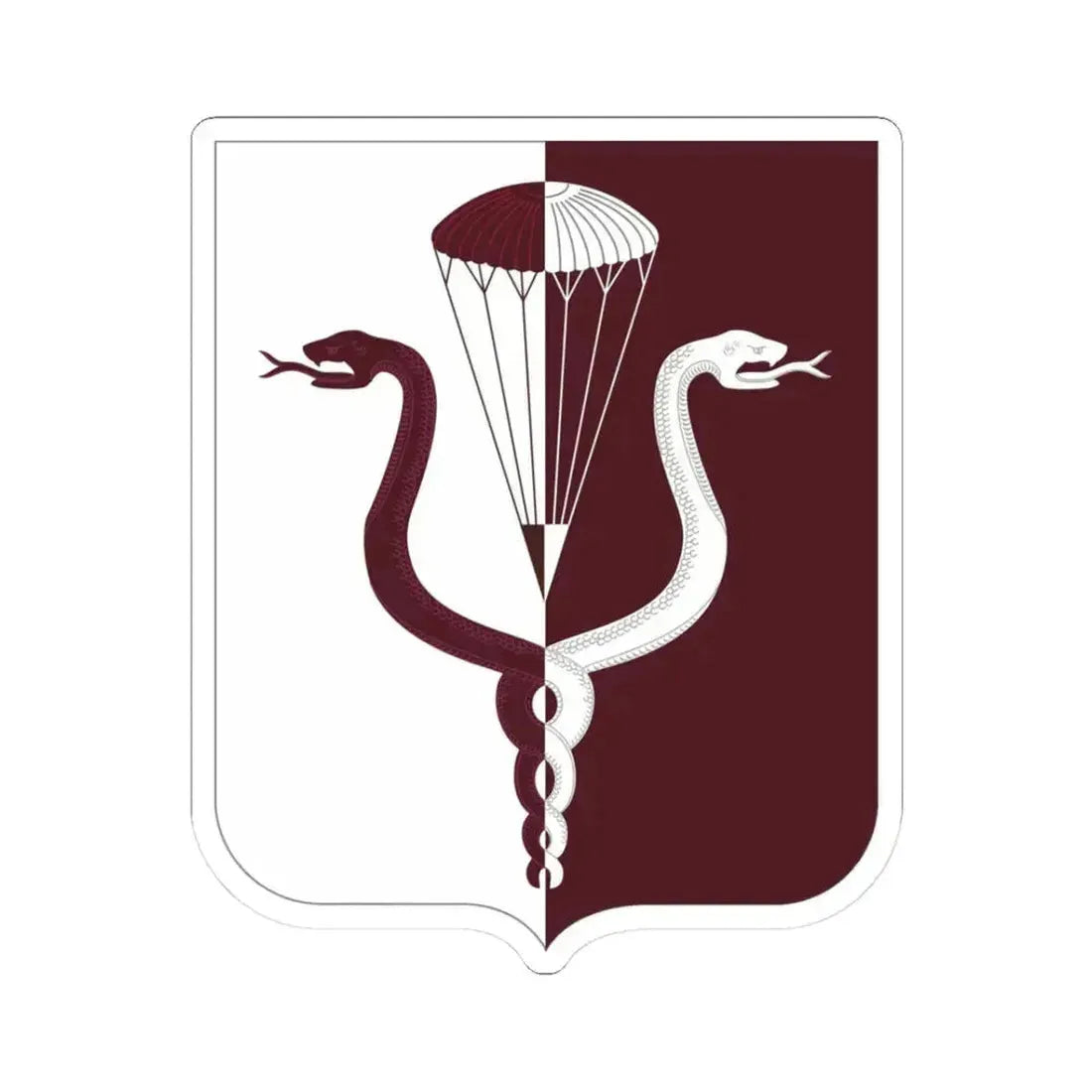 11 Medical Battalion 2 (U.S. Army) STICKER Vinyl Kiss-Cut Decal 3 Inch White - The Sticker Space