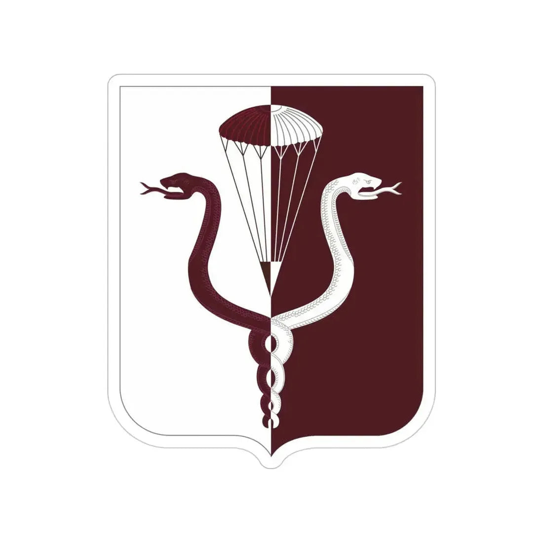 11 Medical Battalion 2 (U.S. Army) Transparent STICKER Die-Cut Vinyl Decal 4 Inch - The Sticker Space