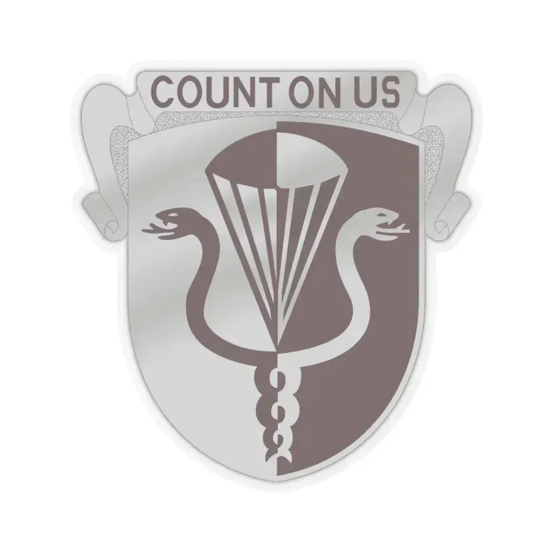 11 Medical Battalion (U.S. Army) STICKER Vinyl Kiss-Cut Decal 3 Inch Transparent - The Sticker Space