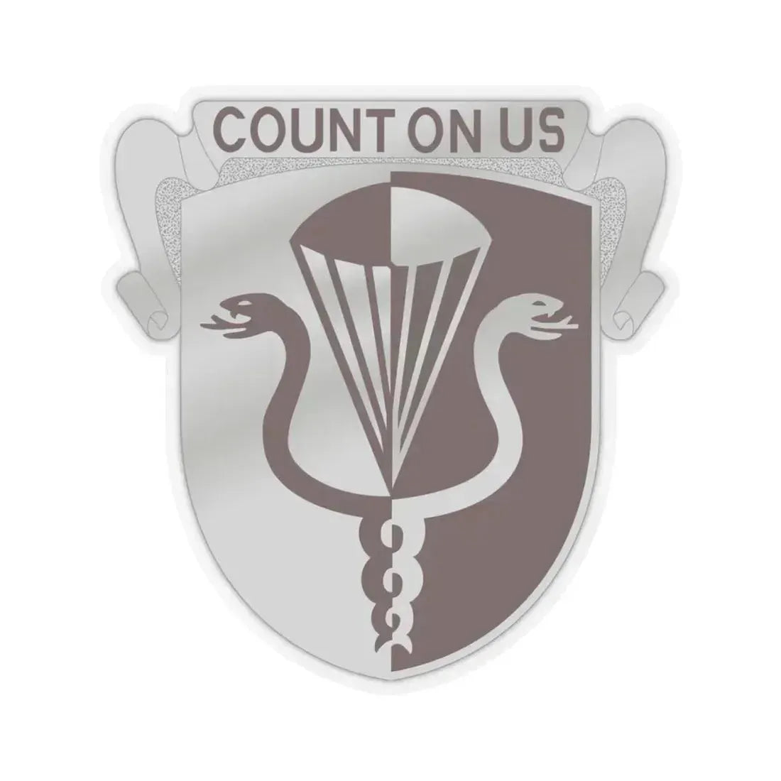 11 Medical Battalion (U.S. Army) STICKER Vinyl Kiss-Cut Decal 4 Inch Transparent - The Sticker Space