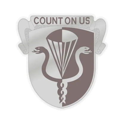 11 Medical Battalion (U.S. Army) STICKER Vinyl Kiss-Cut Decal 4 Inch Transparent - The Sticker Space