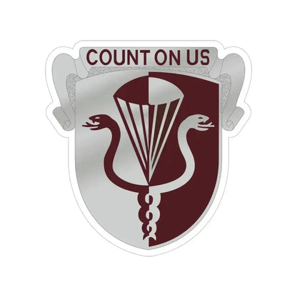 11 Medical Battalion (U.S. Army) Transparent STICKER Die-Cut Vinyl Decal 4 Inch - The Sticker Space