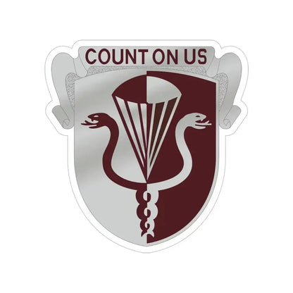 11 Medical Battalion (U.S. Army) Transparent STICKER Die-Cut Vinyl Decal 5 Inch - The Sticker Space