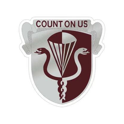 11 Medical Battalion (U.S. Army) Transparent STICKER Die-Cut Vinyl Decal 6 Inch - The Sticker Space