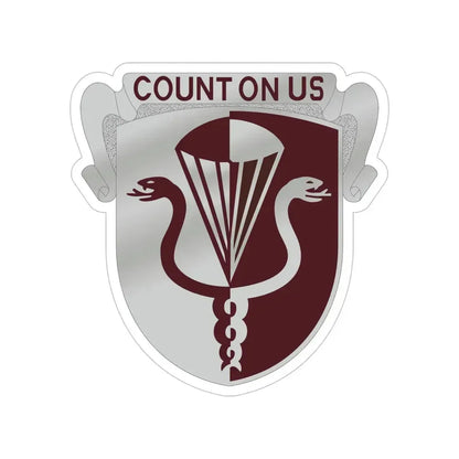 11 Medical Battalion (U.S. Army) Transparent STICKER Die-Cut Vinyl Decal - The Sticker Space
