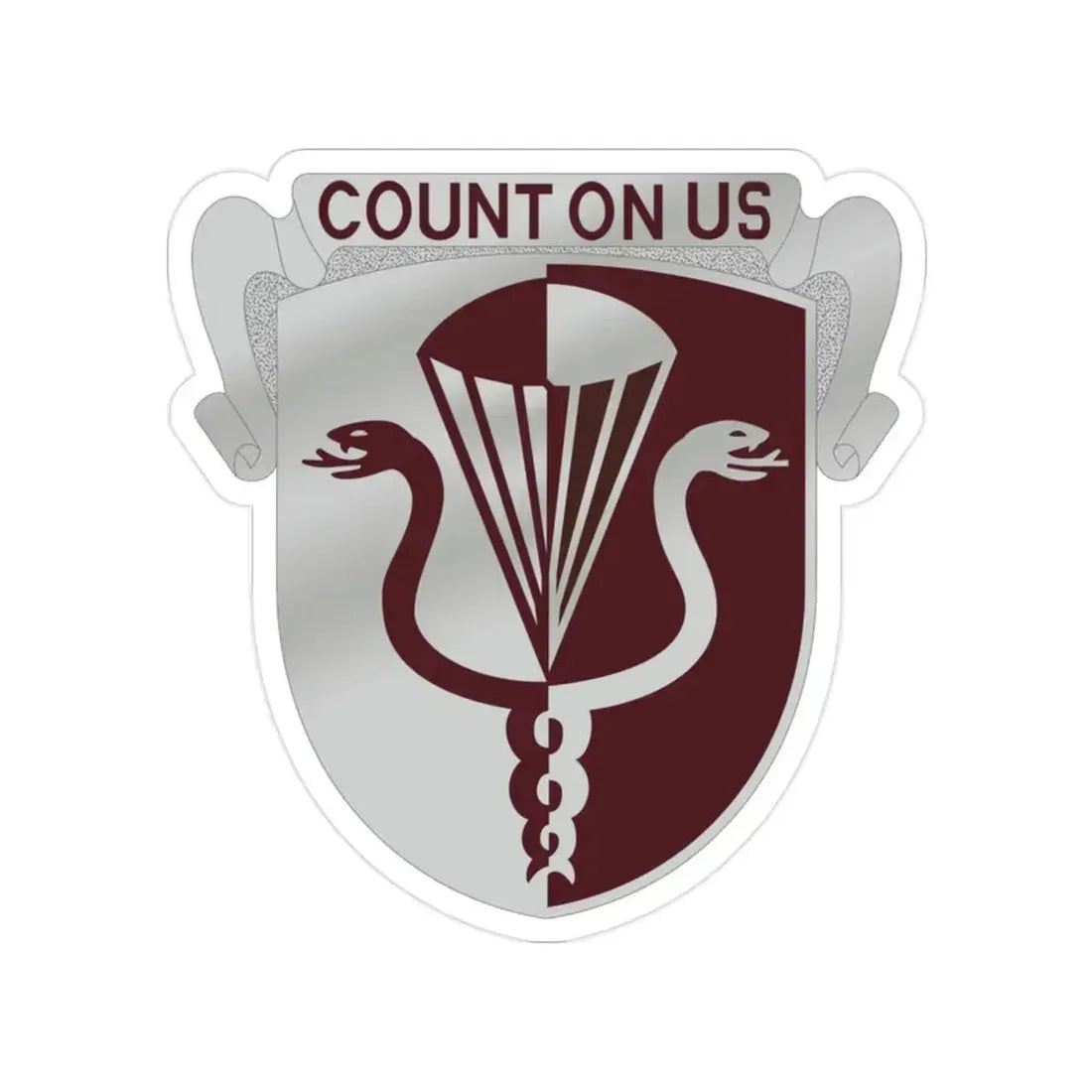 11 Medical Battalion (U.S. Army) Transparent STICKER Die-Cut Vinyl Decal - The Sticker Space