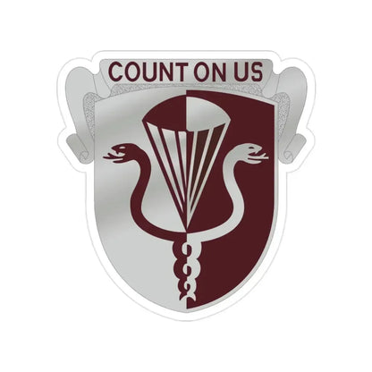11 Medical Battalion (U.S. Army) Transparent STICKER Die-Cut Vinyl Decal - The Sticker Space