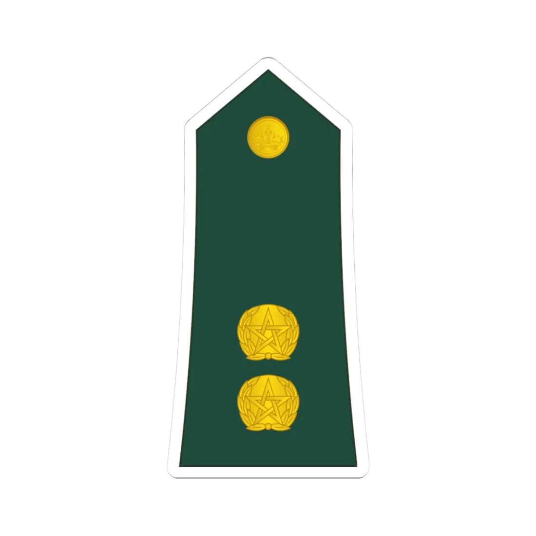 11 Moroccan Army 1LT (Morocco) (Military Rank) STICKER Vinyl Kiss-Cut Decal 3 Inch White - The Sticker Space