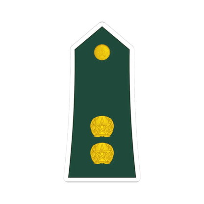 11 Moroccan Army 1LT (Morocco) (Military Rank) STICKER Vinyl Kiss-Cut Decal 3 Inch White - The Sticker Space