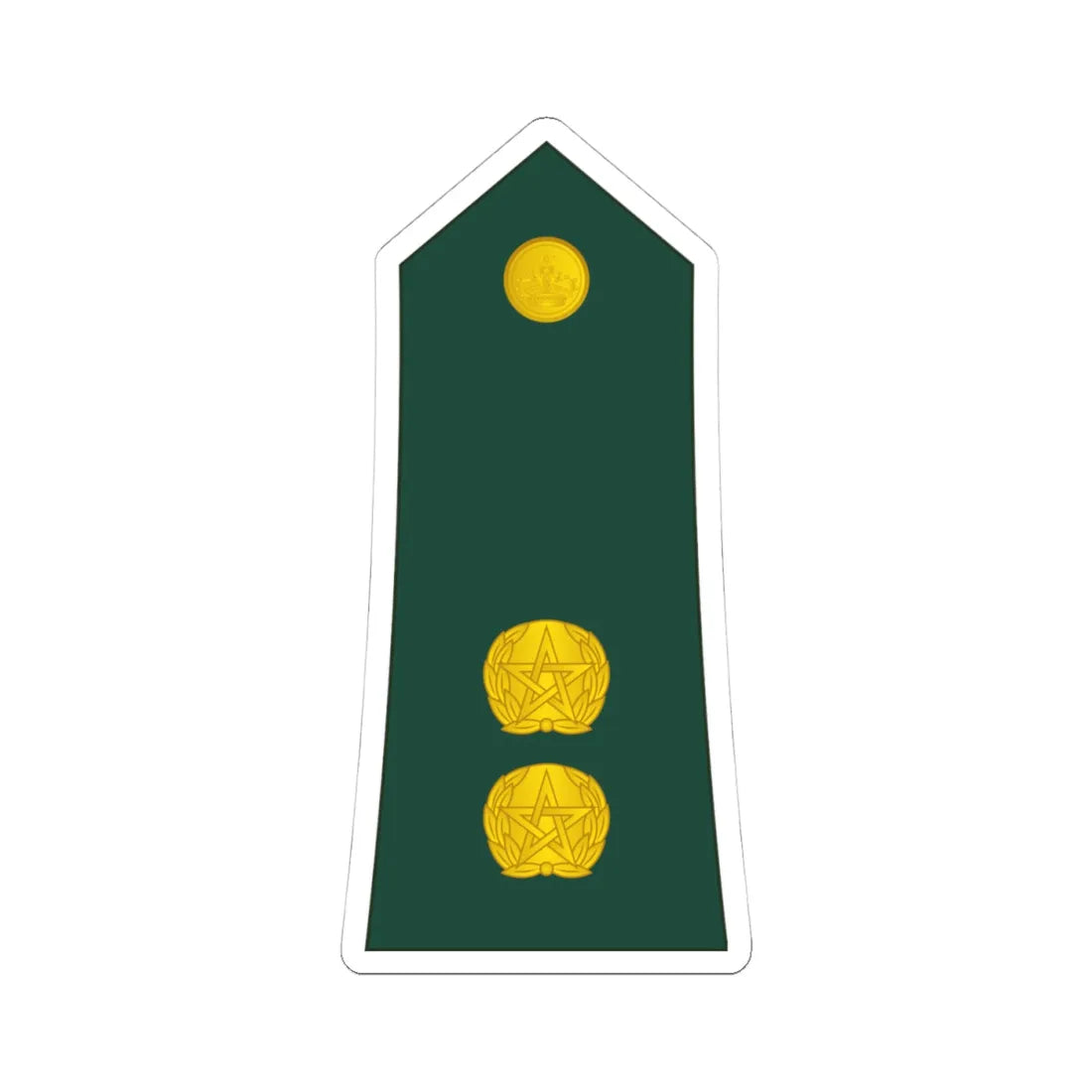 11 Moroccan Army 1LT (Morocco) (Military Rank) STICKER Vinyl Kiss-Cut Decal 4 Inch White - The Sticker Space