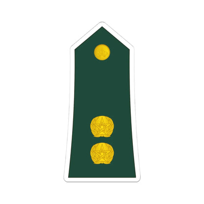 11 Moroccan Army 1LT (Morocco) (Military Rank) STICKER Vinyl Kiss-Cut Decal 4 Inch White - The Sticker Space