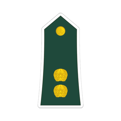 11 Moroccan Army 1LT (Morocco) (Military Rank) STICKER Vinyl Kiss-Cut Decal 6 Inch White - The Sticker Space