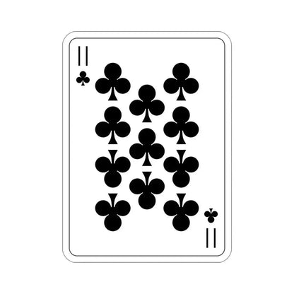 11 of Clubs Playing Card STICKER Vinyl Die-Cut Decal 5 Inch - The Sticker Space