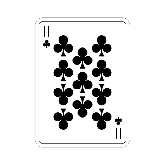 11 of Clubs Playing Card STICKER Vinyl Die-Cut Decal-6 Inch-The Sticker Space