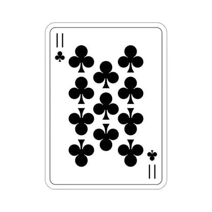 11 of Clubs Playing Card STICKER Vinyl Die-Cut Decal 6 Inch - The Sticker Space