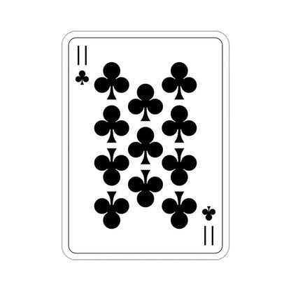11 of Clubs Playing Card STICKER Vinyl Die-Cut Decal - The Sticker Space