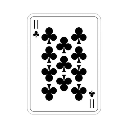 11 of Clubs Playing Card STICKER Vinyl Die-Cut Decal - The Sticker Space