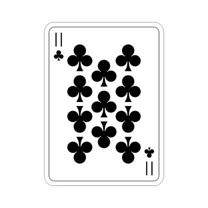 11 of Clubs Playing Card STICKER Vinyl Die-Cut Decal - The Sticker Space