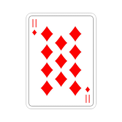 11 of Diamonds Playing Card STICKER Vinyl Die-Cut Decal-2 Inch-The Sticker Space