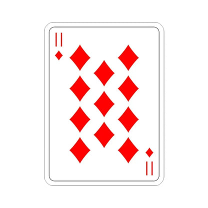 11 of Diamonds Playing Card STICKER Vinyl Die-Cut Decal 2 Inch - The Sticker Space