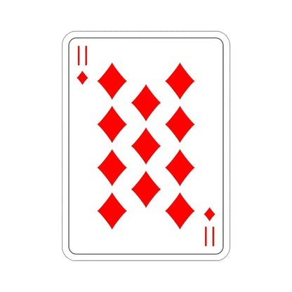 11 of Diamonds Playing Card STICKER Vinyl Die-Cut Decal 5 Inch - The Sticker Space