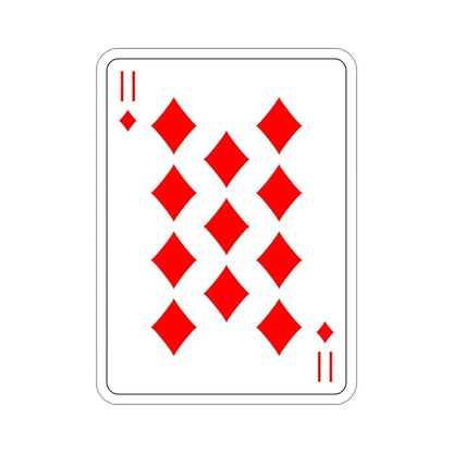 11 of Diamonds Playing Card STICKER Vinyl Die-Cut Decal - The Sticker Space