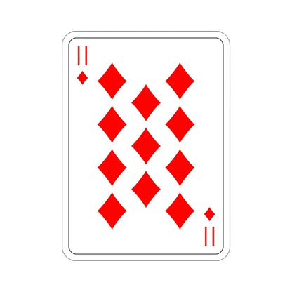 11 of Diamonds Playing Card STICKER Vinyl Die-Cut Decal - The Sticker Space