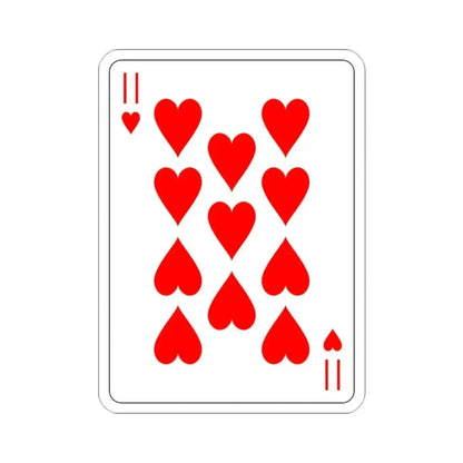 11 of Hearts Playing Card STICKER Vinyl Die-Cut Decal 2 Inch - The Sticker Space