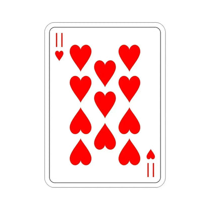 11 of Hearts Playing Card STICKER Vinyl Die-Cut Decal 4 Inch - The Sticker Space