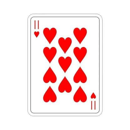 11 of Hearts Playing Card STICKER Vinyl Die-Cut Decal 4 Inch - The Sticker Space