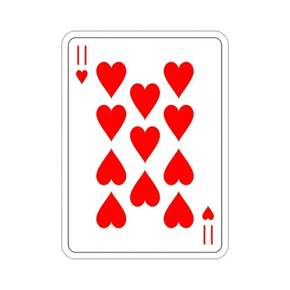 11 of Hearts Playing Card STICKER Vinyl Die-Cut Decal 5 Inch - The Sticker Space