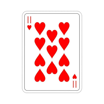 11 of Hearts Playing Card STICKER Vinyl Die-Cut Decal 5 Inch - The Sticker Space