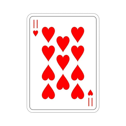11 of Hearts Playing Card STICKER Vinyl Die-Cut Decal 6 Inch - The Sticker Space