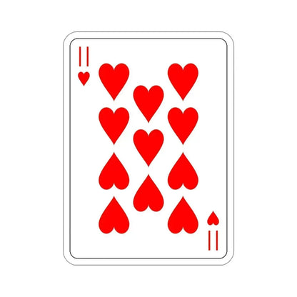 11 of Hearts Playing Card STICKER Vinyl Die-Cut Decal 6 Inch - The Sticker Space